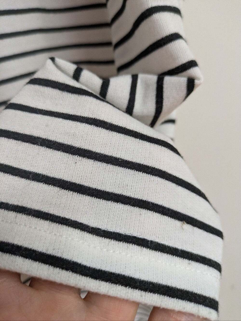 Striped Back-Detail Shift Dress - Black/White - Picture 6 of 10